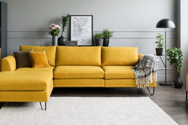 MILA trivietė sofa + pufas